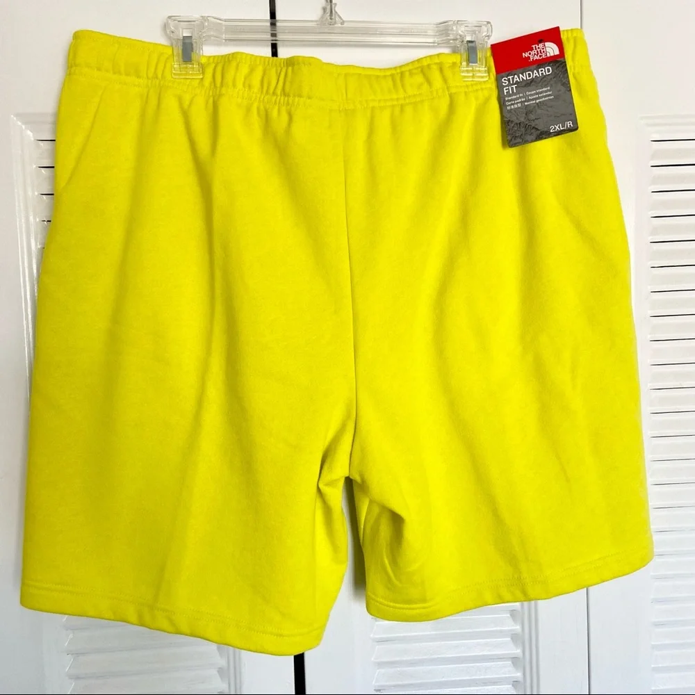 North Face Sweat Shorts Neon Yellow NWT Men’s Casual Loungewear